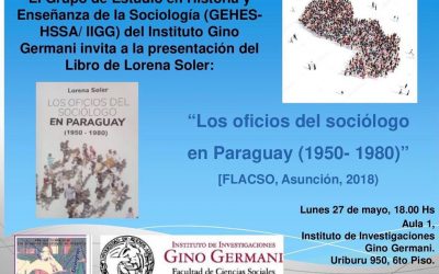 Presentación del libro: «Los oficios del sociólogo en Paraguay» de Lorena Soler